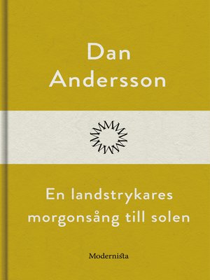 cover image of En landstrykares morgonsång till solen